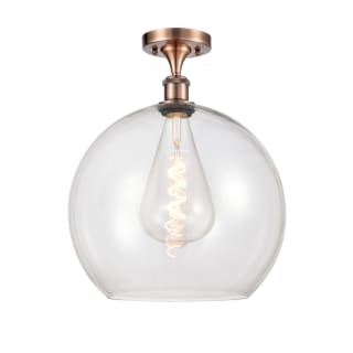 A thumbnail of the Innovations Lighting 516-1C-18-14 Athens Semi-Flush Antique Copper / Clear