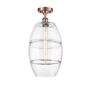 A thumbnail of the Innovations Lighting 516-1C-20-10 Vaz Semi-Flush Antique Copper / Clear