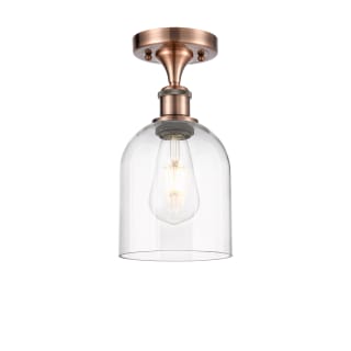 A thumbnail of the Innovations Lighting 516-1C-11-6 Bella Semi-Flush Antique Copper / Clear