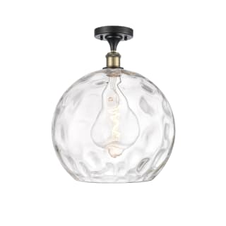 A thumbnail of the Innovations Lighting 516-1C-17-14 Athens Semi-Flush Black Antique Brass / Clear Water Glass