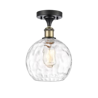 A thumbnail of the Innovations Lighting 516-1C-13-8 Athens Semi-Flush Black Antique Brass / Clear Water Glass