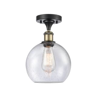 A thumbnail of the Innovations Lighting 516-1C-13-8 Athens Semi-Flush Black Antique Brass / Seedy