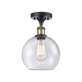 A thumbnail of the Innovations Lighting 516-1C-13-8 Athens Semi-Flush Black Antique Brass / Seedy