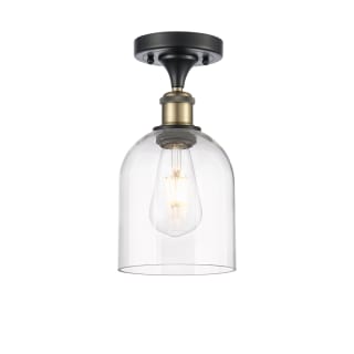 A thumbnail of the Innovations Lighting 516-1C-11-6 Bella Semi-Flush Black Antique Brass / Clear