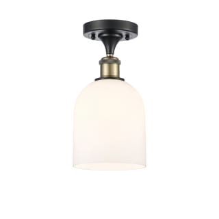 A thumbnail of the Innovations Lighting 516-1C-11-6 Bella Semi-Flush Black Antique Brass / White