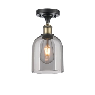 A thumbnail of the Innovations Lighting 516-1C-11-6 Bella Semi-Flush Black Antique Brass / Smoked