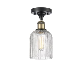 A thumbnail of the Innovations Lighting 516-1C-11-5 Bridal Veil Semi-Flush Black Antique Brass