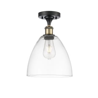 A thumbnail of the Innovations Lighting 516-1C-13-9 Bristol Semi-Flush Black Antique Brass / Clear