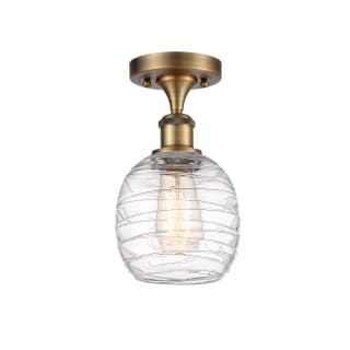 A thumbnail of the Innovations Lighting 516-1C-11-6 Belfast Semi-Flush Brushed Brass / Deco Swirl