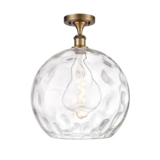 A thumbnail of the Innovations Lighting 516-1C-17-14 Athens Semi-Flush Brushed Brass / Clear Water Glass