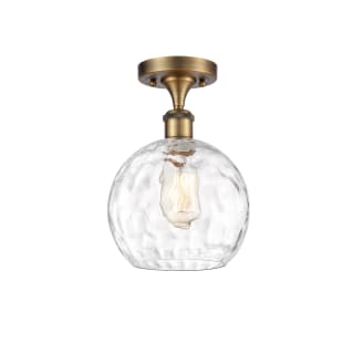A thumbnail of the Innovations Lighting 516-1C-13-8 Athens Semi-Flush Brushed Brass / Clear Water Glass