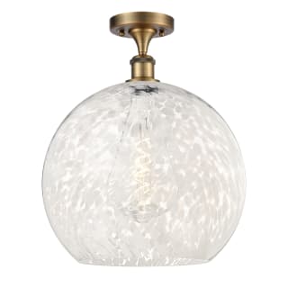 A thumbnail of the Innovations Lighting 516-1C-18-14 White Mouchette Semi-Flush Brushed Brass