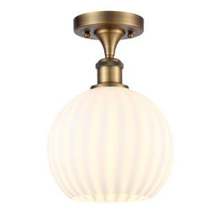 A thumbnail of the Innovations Lighting 516-1C-12-8 White Venetian Semi-Flush Brushed Brass