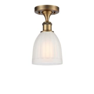 A thumbnail of the Innovations Lighting 516 Brookfield Brushed Brass / White