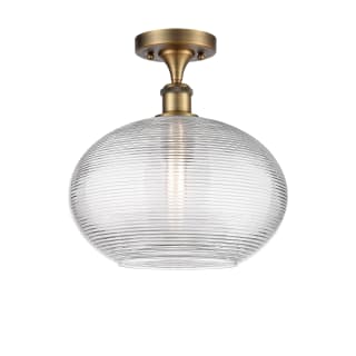 A thumbnail of the Innovations Lighting 516-1C-12-12 Ithaca Semi-Flush Brushed Brass