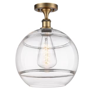 A thumbnail of the Innovations Lighting 516-1C-15-12 Rochester Semi-Flush Brushed Brass / Clear