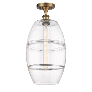 A thumbnail of the Innovations Lighting 516-1C-20-10 Vaz Semi-Flush Brushed Brass / Clear