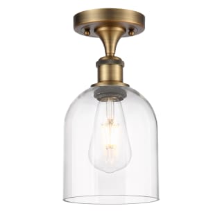 A thumbnail of the Innovations Lighting 516-1C-11-6 Bella Semi-Flush Brushed Brass / Clear