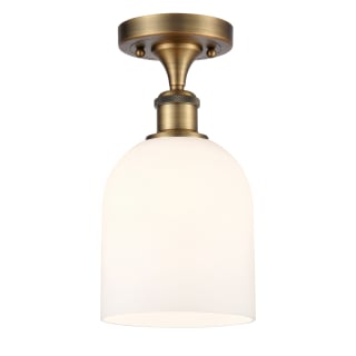 A thumbnail of the Innovations Lighting 516-1C-11-6 Bella Semi-Flush Brushed Brass / White