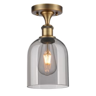 A thumbnail of the Innovations Lighting 516-1C-11-6 Bella Semi-Flush Brushed Brass / Smoked