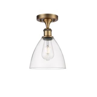 A thumbnail of the Innovations Lighting 516-1C-11-8 Bristol Semi-Flush Brushed Brass / Clear