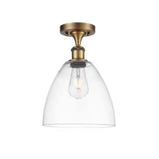 A thumbnail of the Innovations Lighting 516-1C-13-9 Bristol Semi-Flush Brushed Brass / Clear