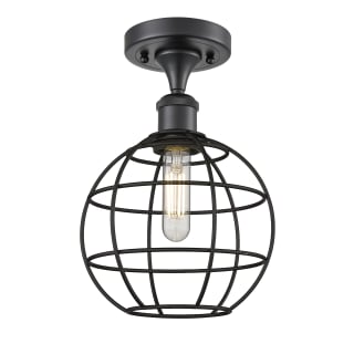 A thumbnail of the Innovations Lighting 516-1C-12-8 Lake Placid Semi-Flush Matte Black / Matte Black