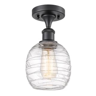 A thumbnail of the Innovations Lighting 516-1C-11-6 Belfast Semi-Flush Matte Black / Deco Swirl