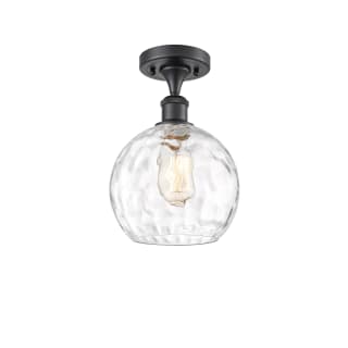A thumbnail of the Innovations Lighting 516-1C-13-8 Athens Semi-Flush Matte Black / Clear Water Glass