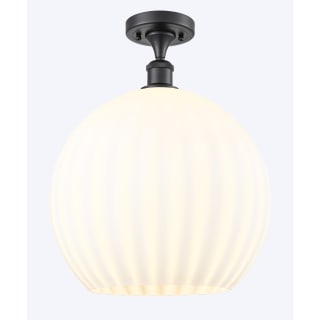 A thumbnail of the Innovations Lighting 516-1C-18-14 White Venetian Semi-Flush Matte Black