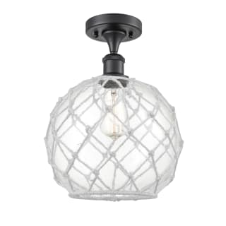 A thumbnail of the Innovations Lighting 516 Large Farmhouse Rope Matte Black / Clear Glass with White Rope