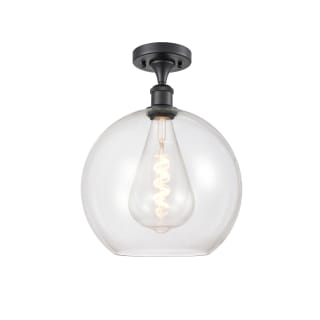 A thumbnail of the Innovations Lighting 516-1C-16-12 Athens Semi-Flush Matte Black / Clear