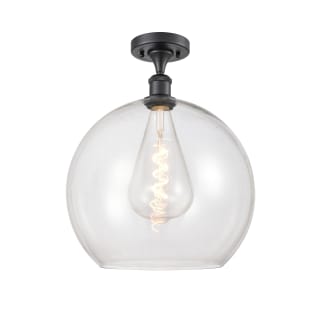 A thumbnail of the Innovations Lighting 516-1C-18-14 Athens Semi-Flush Matte Black / Clear