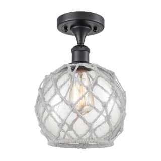 A thumbnail of the Innovations Lighting 516 Farmhouse Rope Matte Black / Clear Glass with White Rope