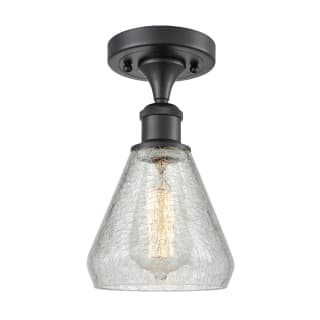 A thumbnail of the Innovations Lighting 516-1C Conesus Matte Black / Clear Crackle