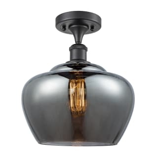 A thumbnail of the Innovations Lighting 516-1C Large Fenton Matte Black / Plated Smoked