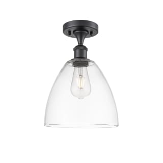 A thumbnail of the Innovations Lighting 516-1C-13-9 Bristol Semi-Flush Matte Black / Clear