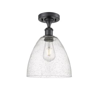 A thumbnail of the Innovations Lighting 516-1C-13-9 Bristol Semi-Flush Matte Black / Seedy