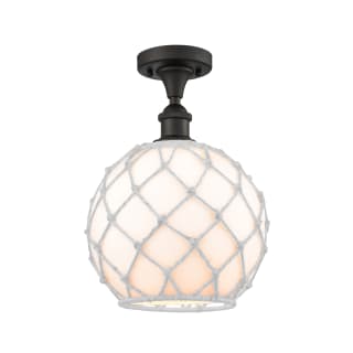 A thumbnail of the Innovations Lighting 516 Large Farmhouse Rope Oil Rubbed Bronze / White Glass with White Rope