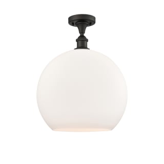 A thumbnail of the Innovations Lighting 516-1C-18-14 Athens Semi-Flush Oil Rubbed Bronze / Matte White