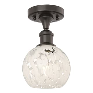 A thumbnail of the Innovations Lighting 516-1C-10-6 White Mouchette Semi-Flush Oil Rubbed Bronze