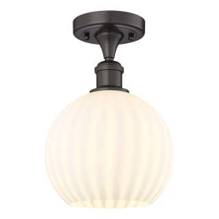 A thumbnail of the Innovations Lighting 516-1C-12-8 White Venetian Semi-Flush Oil Rubbed Bronze