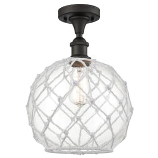 A thumbnail of the Innovations Lighting 516 Large Farmhouse Rope Oil Rubbed Bronze / Clear Glass with White Rope