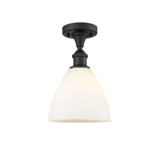 A thumbnail of the Innovations Lighting 516-1C-11-8 Bristol Semi-Flush Oil Rubbed Bronze / Matte White