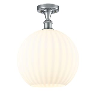 A thumbnail of the Innovations Lighting 516-1C-15-12 White Venetian Semi-Flush Polished Chrome