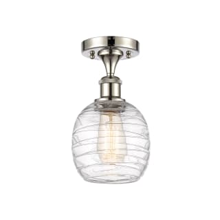 A thumbnail of the Innovations Lighting 516-1C-11-6 Belfast Semi-Flush Polished Nickel / Deco Swirl