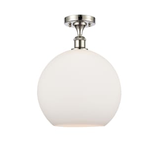 A thumbnail of the Innovations Lighting 516-1C-17-12 Athens Semi-Flush Polished Nickel / Matte White