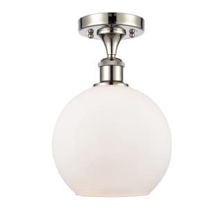 A thumbnail of the Innovations Lighting 516-1C-13-8 Athens Semi-Flush Polished Nickel / Matte White