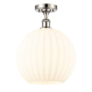 A thumbnail of the Innovations Lighting 516-1C-15-12 White Venetian Semi-Flush Polished Nickel