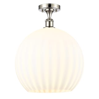 A thumbnail of the Innovations Lighting 516-1C-18-14 White Venetian Semi-Flush Polished Nickel